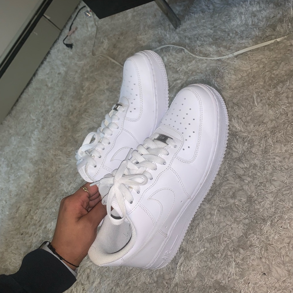 Nike women’s white Air Force ones